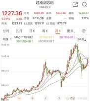 越南胡志明指数20余年间涨幅11倍多，股市特色与成长空间并存