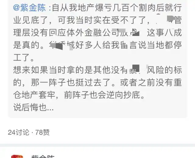 紫金陈地产股亏损_陈盛《超短线炒股秘籍》_紫金陈炒股经历