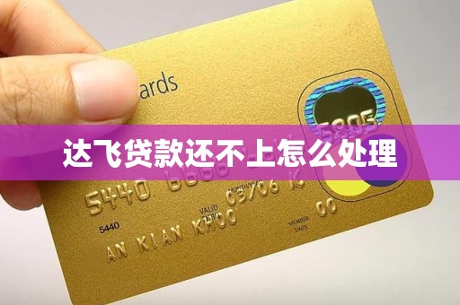 达飞贷款还不上怎么处理